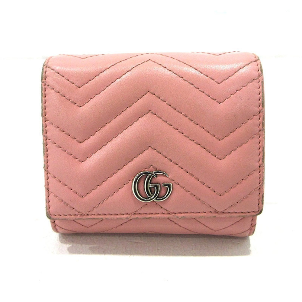 Gucci GG Marmont Bi fold Wallet Pink